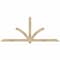 Ekena Millwork Redmond Rough Sawn Timber Gable Bracket, Douglas Fir, 96"W x 40"H x 4"D x 4"F, 10/12 Pitch GBW096X40X0404RED00RDF - alternate 1